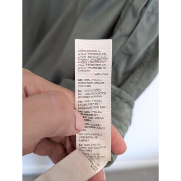 FAT FACE Shirt Dress Women Plus Size 16 Green Harper Cord Pockets Comfort Casual - Picture 9 of 12